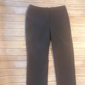 Liz Claiborne black business pinstripe slots